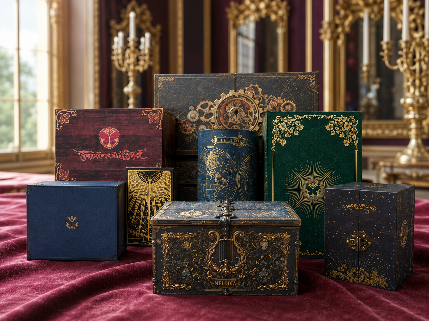 Ornate collector's treasure case in candlelight — illustrative archive imagery